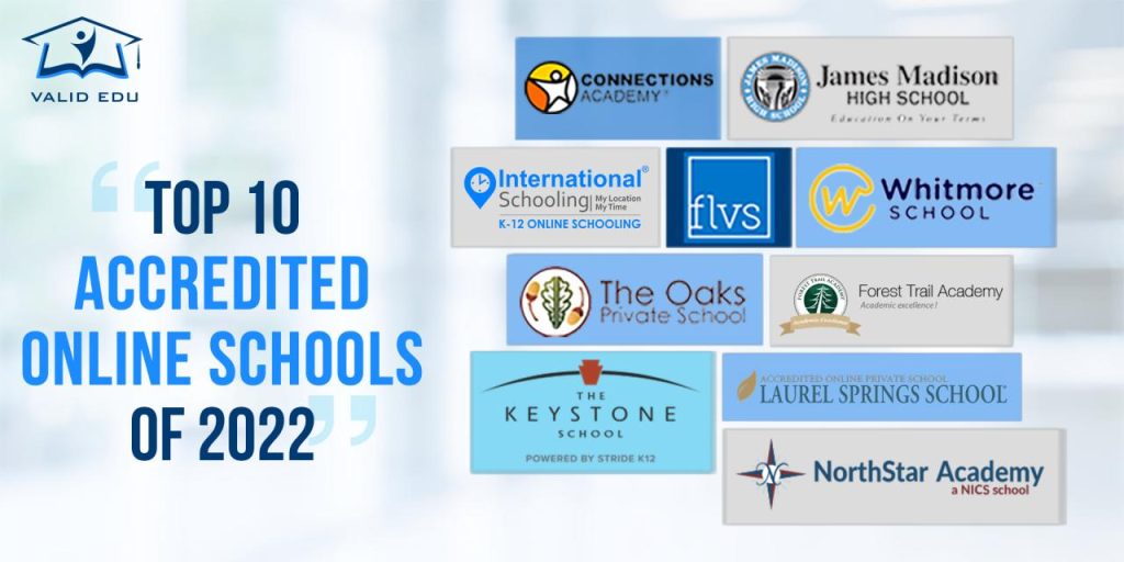 Top 10 Accredited Online Schools 2022