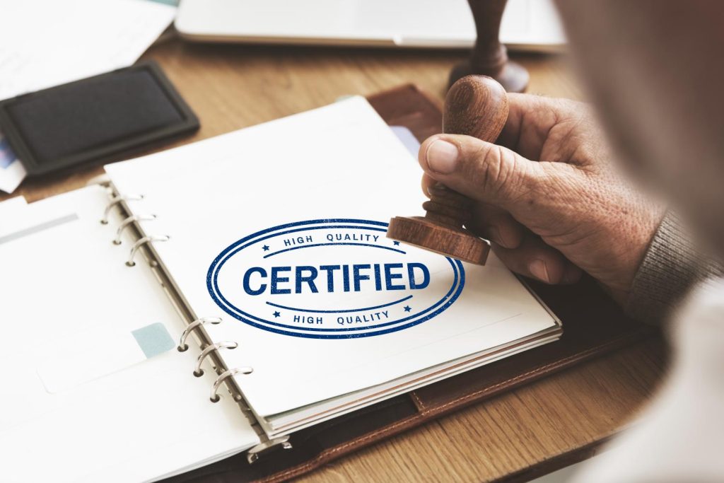 Accreditation is a certification mark given to an organization after an examination of its authority using a set of standards.